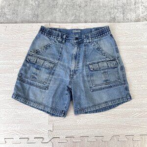 Vintage Denim Cargo Shorts Men’s 90s Dad Jorts by St. John’s Bay Dadcore